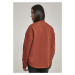 Ladies Oversized High Neck Crew - rust