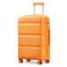 Konofactory Oranžový prémiový plastový kufr s TSA zámkem "Majesty" - M (35l), L (65l), XL (100l)