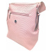 Světle růžový dámský batoh s hadím vzorem Patty