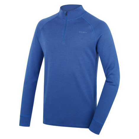 Pánská merino mikina HUSKY Aron Zip M blue