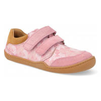 Barefoot tenisky Blifestyle - Skink bio nappa schmal rosa muster růžové