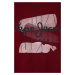 Dětské bavlněné tričko Pepe Jeans vínová barva, s potiskem