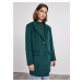 Tmavě zelený dámský vlněný zimní kabát METROOPOLIS by ZOOT.lab Toini