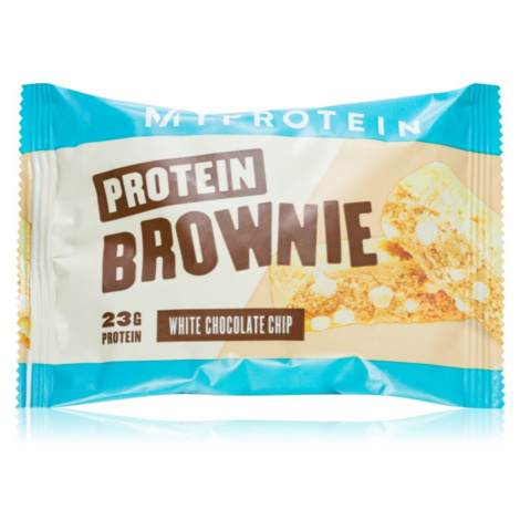 MyProtein Protein Brownie proteinová tyčinka příchuť White Chocolate Chip 75 g