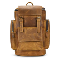 Cestovní kožený batoh vintage weekend bag