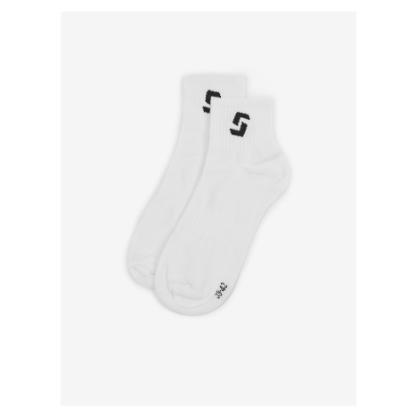 Bílé ponožky SAM 73 Oamaru