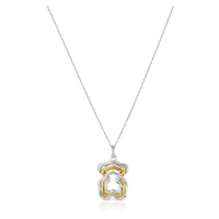 Tous Půvabný stříbrný náhrdelník s bicolor přívěskem 1004018200 (řetízek, přívěsek)