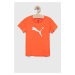 Dětské tričko Puma ACTIVE SPORTS Poly Cat Tee B oranžová barva, s potiskem
