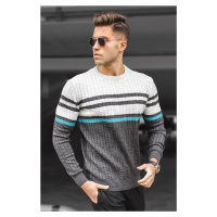 Madmext Gray Crew Neck Sweater 5197