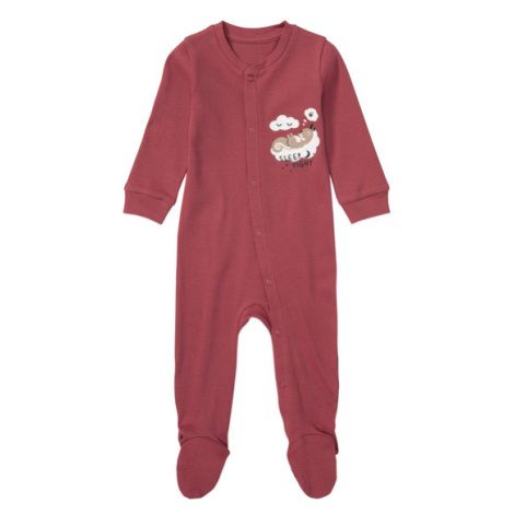 lupilu® Dívčí overal na spaní s BIO bavlnou (červená)