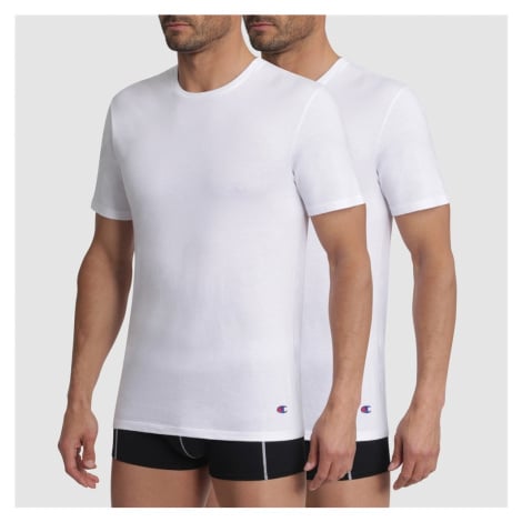 Pánské triko CHAMPION T-SHIRT CREW NECK 2 kusy, bílé
