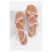 Kožené sandály Answear Lab dámské, růžová barva