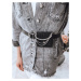 Dámská bunda džínová XENIA s páskem a kabelkou