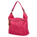 Příjemná dámská koženková taška většího formátu Veronica, růžová