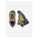 Černo-hořčicové dětské kožené nepromokavé zimní boty Keen Redwood Mid