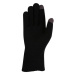 Willard WILLIS Pletené prstové rukavice, černá, velikost