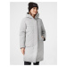 Světle šedý dámský pěřový kabát s kapucí HELLY HANSEN