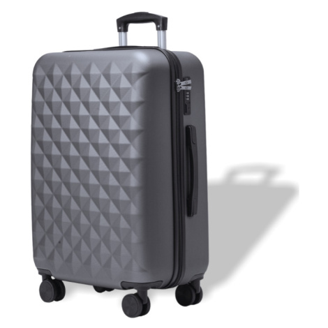 Střední univerzální cestovní kufr s TSA zámkem ROWEX Crystal Barva: Šedočerná