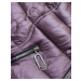 Lehká fialová dámská bunda pro přechodné období (B8058-51)