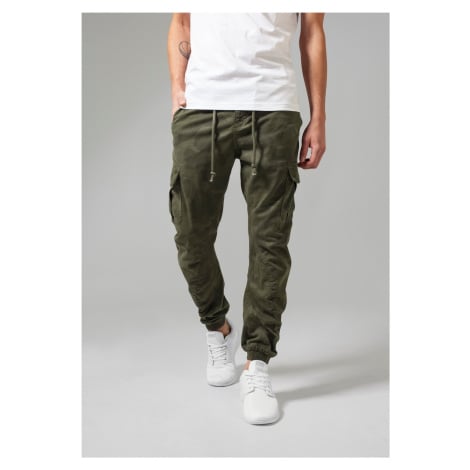 Camo Cargo Jogging Kalhoty olivové camo Urban Classics