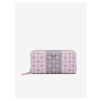 Růžovo-šedá dámská vzorovaná peněženka VUCH Marva Grey