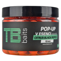 Tb baits plovoucí boilie pop-up citrus - black pepper + nhdc 65 g-12 mm