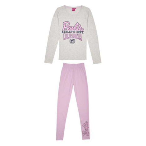 Barbie Dámské pyžamo (šedá/světle růžová)