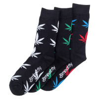 Meatfly ponožky Ganja Black socks - S19 Triple pack | Mnohobarevná