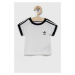 Dětské bavlněné tričko adidas Originals DV2824 bílá barva, s aplikací