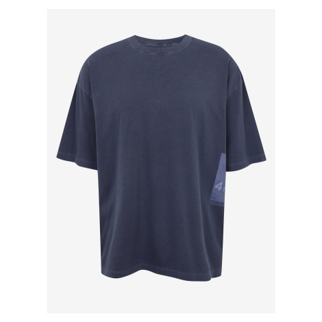 Tmavě modré pánské oversize tričko Tom Tailor Denim