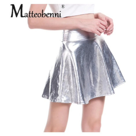 Áčková sukně s metalickým efektem