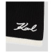 Šála karl lagerfeld k/signature knit scarf black/white