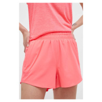 Tréninkové šortky Under Armour Flex růžová barva, hladké, high waist, 1376935