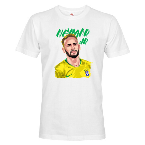 Pánské tričko s potiskem Neymar -  pánské tričko pro milovníky fotbalu BezvaTriko