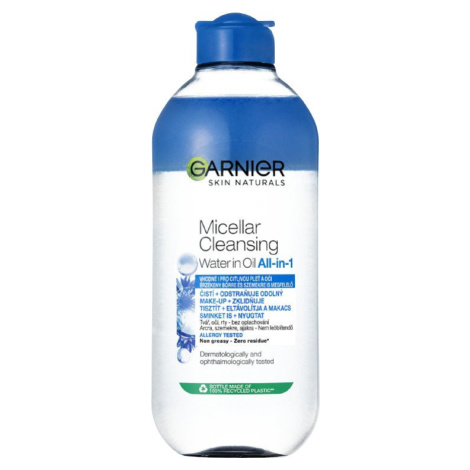 Garnier Skin Naturals pečující dvoufázová micelární voda pro citlivé oči, 400 ml