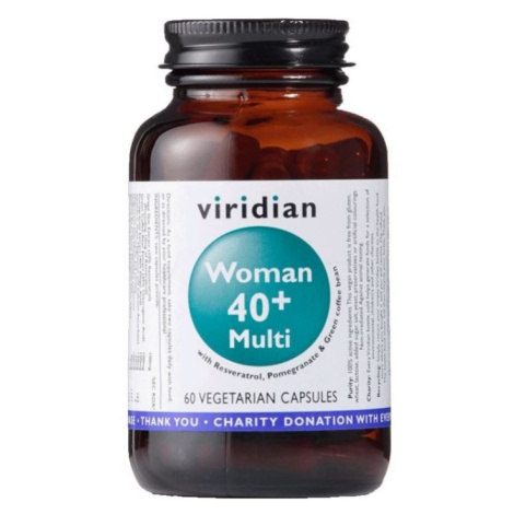 40+ Natural multivitamín pro ženy Viridian 60 kapslí