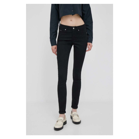 Džíny Calvin Klein Jeans dámské, černá barva, J20J221582