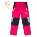Dívčí šusťákové kalhoty, zateplené - KUGO DK7128, růžová Barva: Růžová