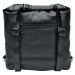 Velký černý kabelko-batoh z eko kůže Nessie