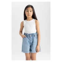 DEFACTO Girl's Crew Neck Basic Undershirt