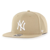 Kšiltovka 47 brand MLB New York Yankees béžová barva, s aplikací, B-NSHOT17WBP-KHB