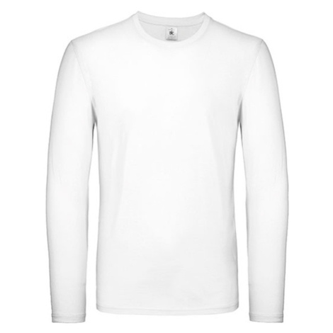 B&amp;C Pánské tričko s dlouhým rukávem TU05T White B&C