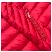 Červená prošívaná dámská bunda pro přechodné období (5M783-270)