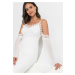 Bonprix BODYFLIRT šaty s odhalenými rameny Barva: Bílá, Mezinárodní