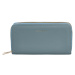 Velká pouzdrová dámská koženková peněženka Glorii, matná modrá