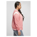 Dámská bunda  // Urban classics Ladies Inset College Sweat Jacket palepink/whitesand