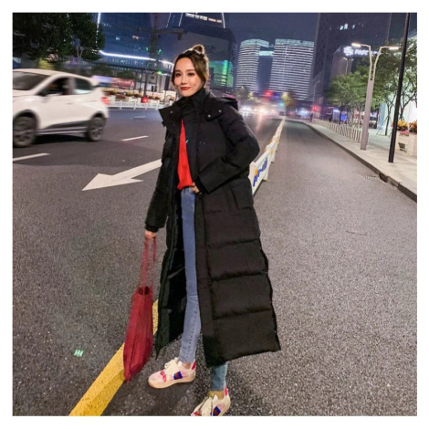 Dámská zimní péřová bunda dlouhá