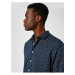 Koton Slim Fit Micro Patterned Shirt Non Iron