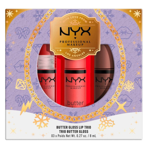 NYX Professional Makeup Butter Gloss Trio Set 1 kus