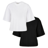 Dámské organické oversized tričko 2-balení bílá+černá